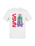 Officially Licensed Nasa Retro Space Shuttle Graphic Men's T-shirt