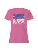 Officially Licensed Nasa Space Shuttle Retro Design Women's T-shirt