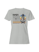 Officially Licensed Nasa Vintage Space Shuttle Tribute Women's T-shirt