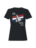 Officially Licensed Nasa Space Shuttle Vintage 58 Design Women's T-shirt