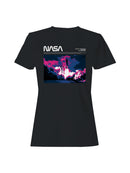 Officially Licensed Nasa Space Shuttle Neon Launch Women's T-shirt