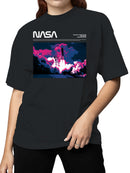 Officially Licensed Nasa Space Shuttle Neon Launch Women's T-shirt