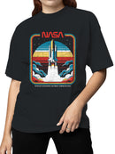 Officially Licensed Nasa Vintage Space Shuttle Blastoff Women's T-shirt