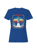 Officially Licensed Nasa Vintage Space Shuttle Blastoff Women's T-shirt