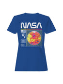 Officially Licensed Nasa Retro Globe Design 1958 Women's T-shirt