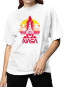 Officially Licensed Nasa Retro Space Shuttle Women's T-shirt
