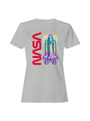 Officially Licensed Nasa Retro Space Shuttle Graphic Women's T-shirt
