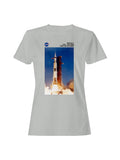 Officially Licensed Nasa Saturn V Rocket Launch Women's T-shirt