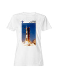 Officially Licensed Nasa Saturn V Rocket Launch Women's T-shirt