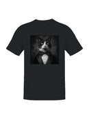 Dapper Cat in Tuxedo Portrait Men's T-shirt
