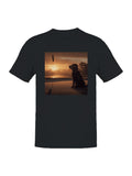 Sunset Canine on Golf Course Men's T-shirt