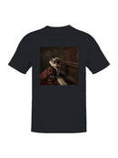 Victorian Cat Pianist Portrait Men's T-shirt