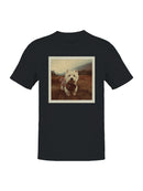 Cozy Westie in Tartan Plaid Men's T-shirt