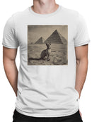 Sphynx Cat in Egyptian Desert Men's T-shirt
