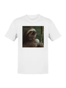 Sloth Golfing Fun Illustration Men's T-shirt