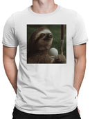 Sloth Golfing Fun Illustration Men's T-shirt