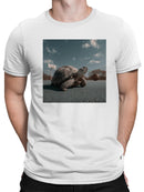 Tortoise Basketball Court Fun Men's T-shirt