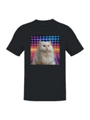 Retro Futuristic Cat Art Men's T-shirt