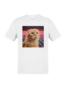 Retro Futuristic Cat Vibes Men's T-shirt