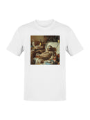 Sloth Relaxing Amidst Beer Chaos Men's T-shirt