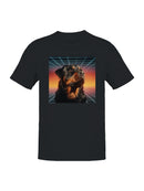 Rottweiler Retro Sunset Men's T-shirt