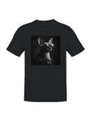 Stylish Sphynx in Leather Jacket Men's T-shirt
