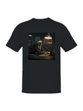 Sloth in Suit at Night Desk Men's T-shirt