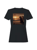 Sunset Canine on Golf Course Women's T-shirt