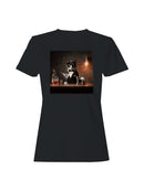 Feline Mixologist Portrait Women's T-shirt