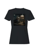 Sloth in Suit at Night Desk Women's T-shirt