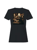 Pub Pup: Black Dog and Beer Women's T-shirt
