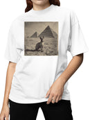 Sphynx Cat in Egyptian Desert Women's T-shirt