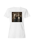 Goats in Classic Farmer Scene Women's T-shirt