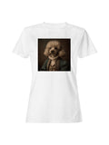 Aristocratic Poodle Portrait Art Women's T-shirt