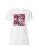 Sphynx Cat with Pink Glitter Spheres Women's T-shirt