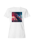 Vulture in Neon Cityscape Women's T-shirt