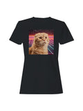 Retro Futuristic Cat Vibes Women's T-shirt