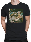 Market Cat Among Spice Boxes Men's T-shirt