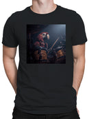 Parrot Playing Drums in Concert Men's T-shirt