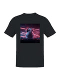 DJ Piggy Beats in Neon Vibe Men's T-shirt