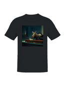 Moose in Diner Surreal Artwork Men's T-shirt