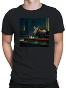 Moose in Diner Surreal Artwork Men's T-shirt