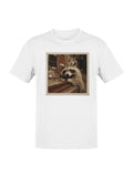 Vintage Raccoon with Drink Men's T-shirt