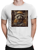 Construction Raccoon Worker Art Men's T-shirt