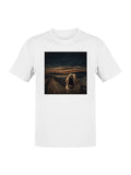 Bulldog Scream at Sunset Bridge Men's T-shirt