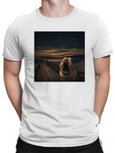 Bulldog Scream at Sunset Bridge Men's T-shirt