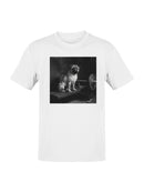 Pug on Vintage Gym Bench Men's T-shirt