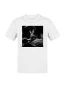 Vinyl Vibes: Bunny and Records Men's T-shirt