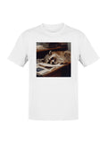 Sleepy Raccoon Office Desk Decor Men's T-shirt