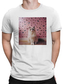 Butterfly Dreaming Cat Aesthetic Men's T-shirt